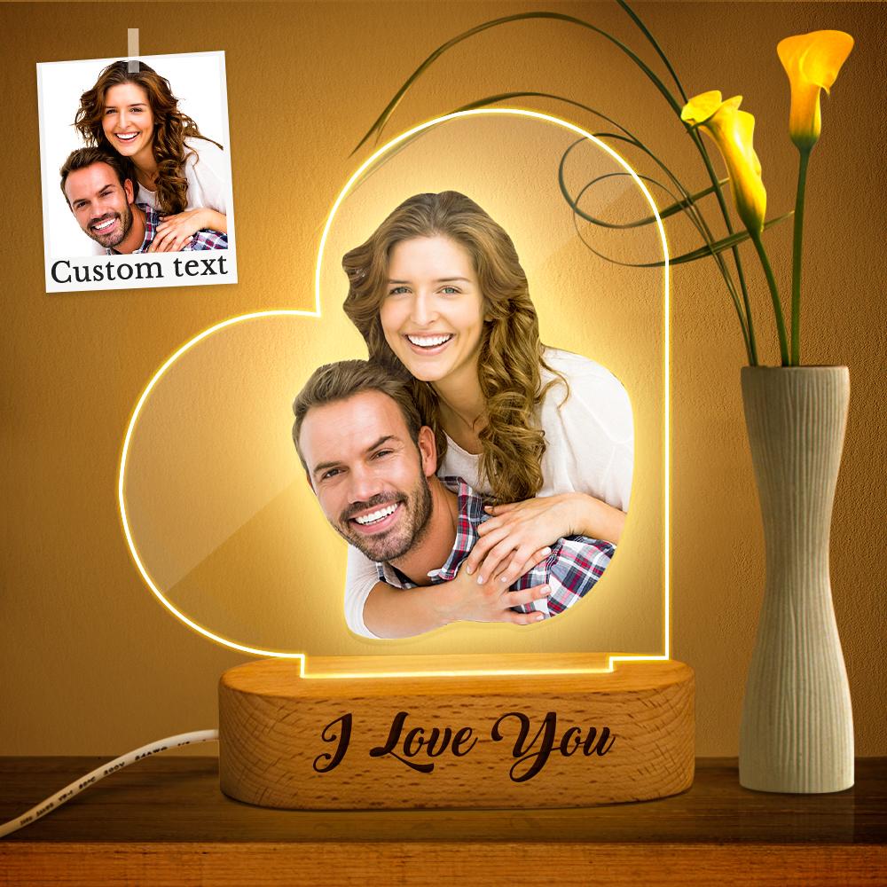 Text Photo Acrylic Night Light