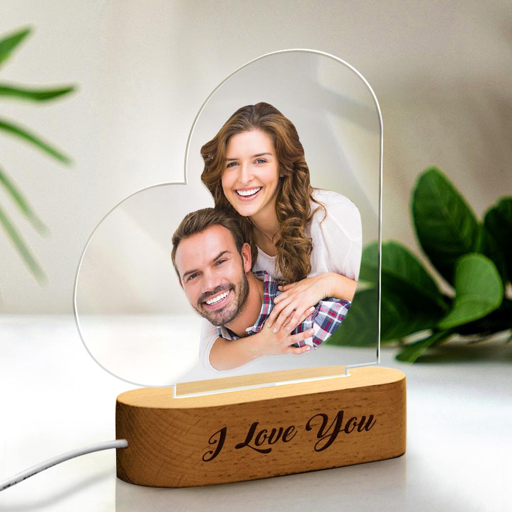Text Photo Acrylic Night Light