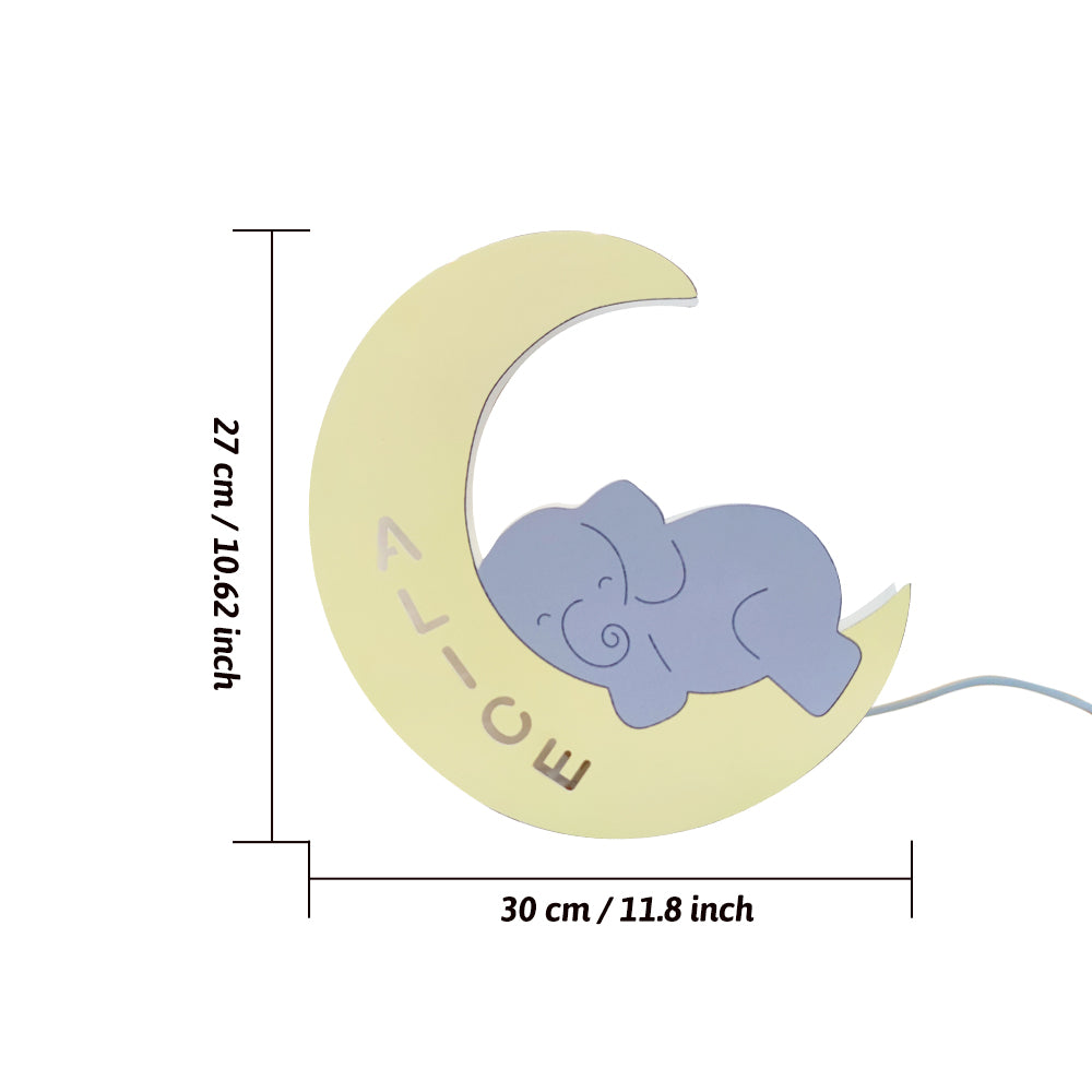 Baby Elephant Wall Night Light
