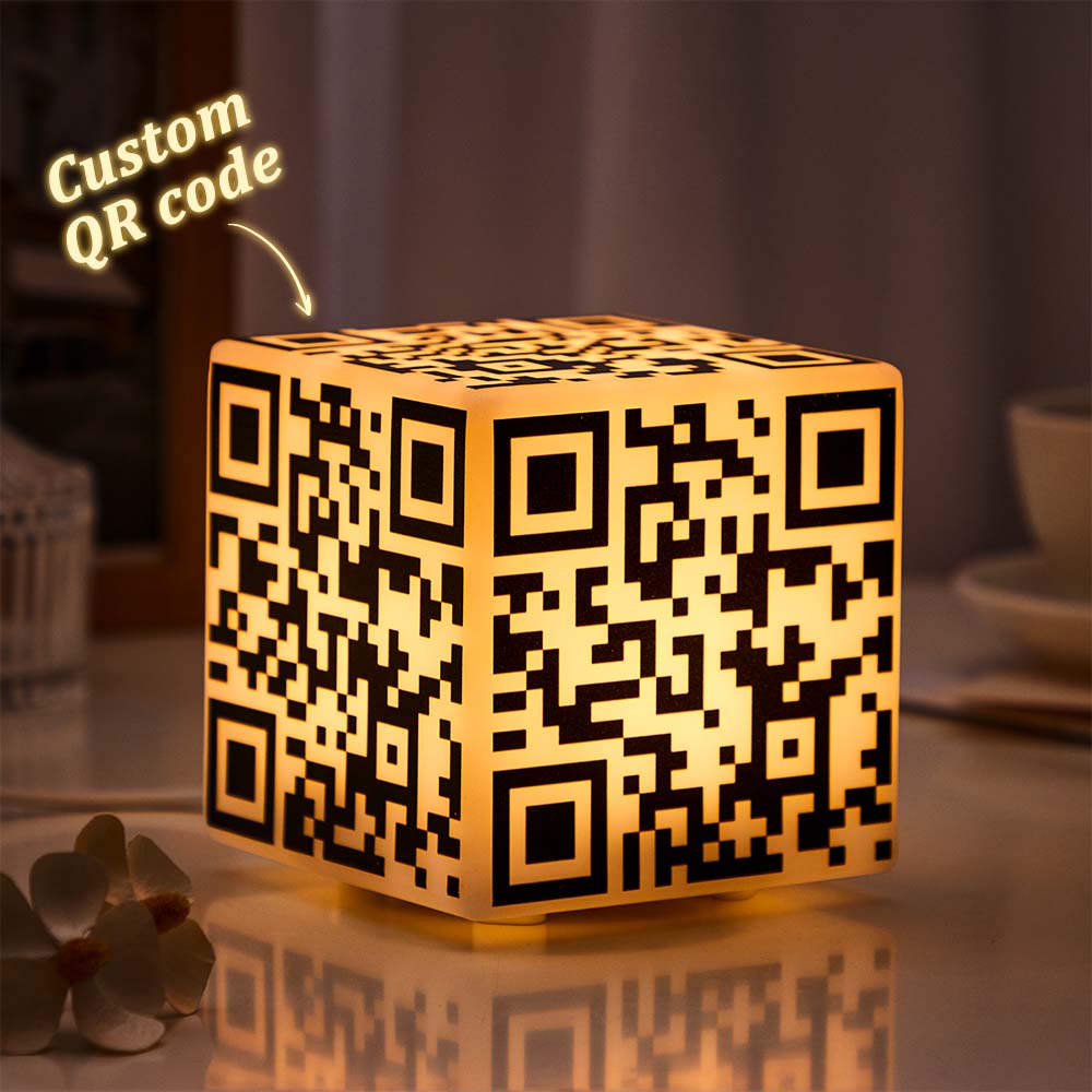 QR Cube Acrylic QR Lamp