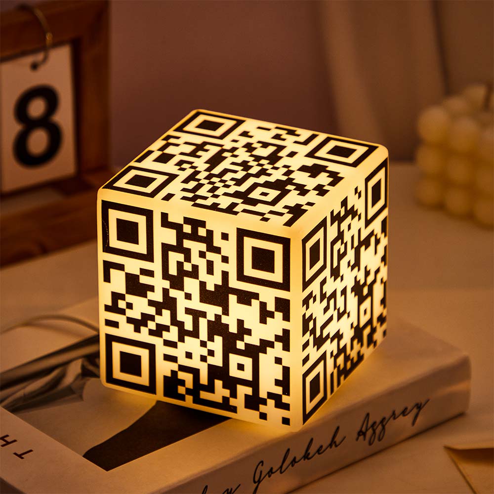 QR Cube Acrylic QR Lamp
