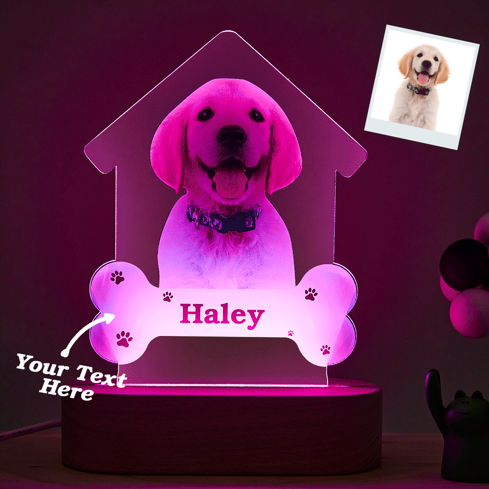 Puppy House Acrylic QR Lamp