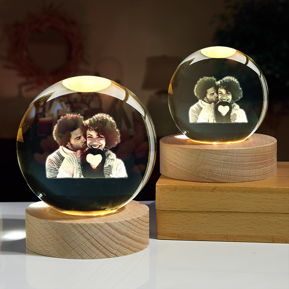 2D Crystal Ball Night Light