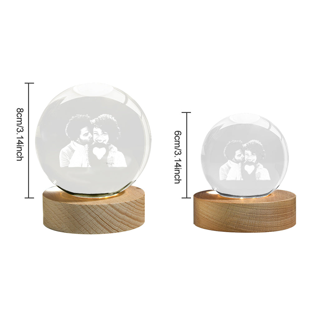2D Crystal Ball Night Light
