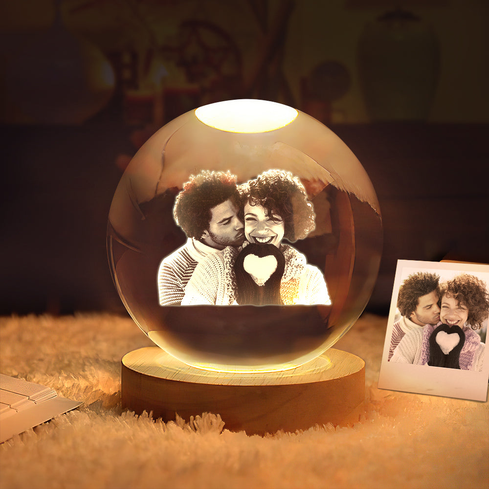 2D Crystal Ball Night Light