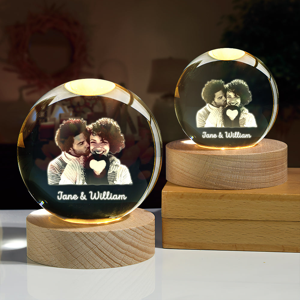 2D Crystal Ball Night Light