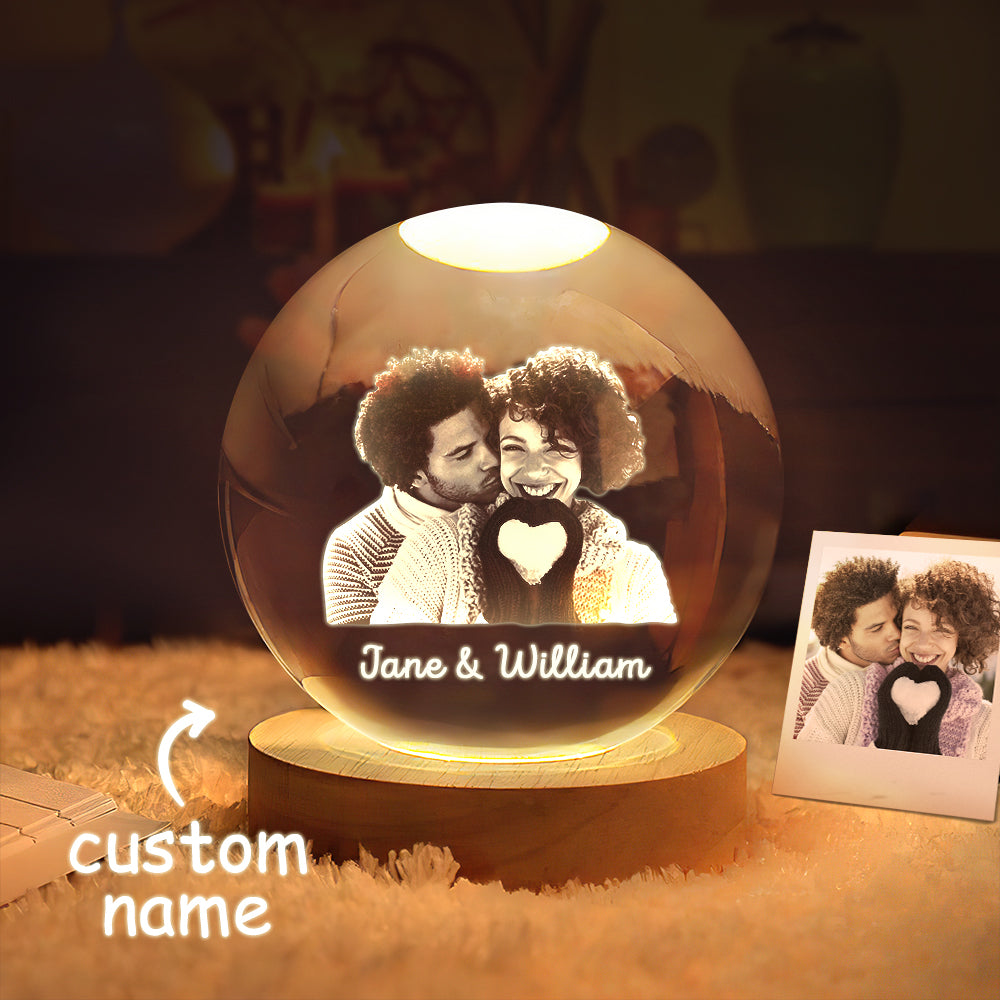 2D Crystal Ball Night Light