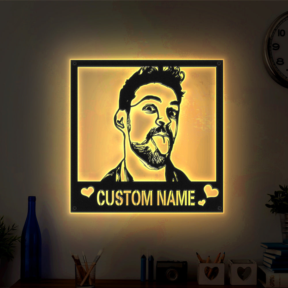 Metal Sign Acrylic Night Light