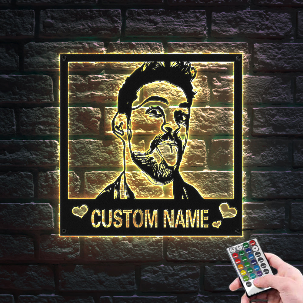 Metal Sign Acrylic Night Light