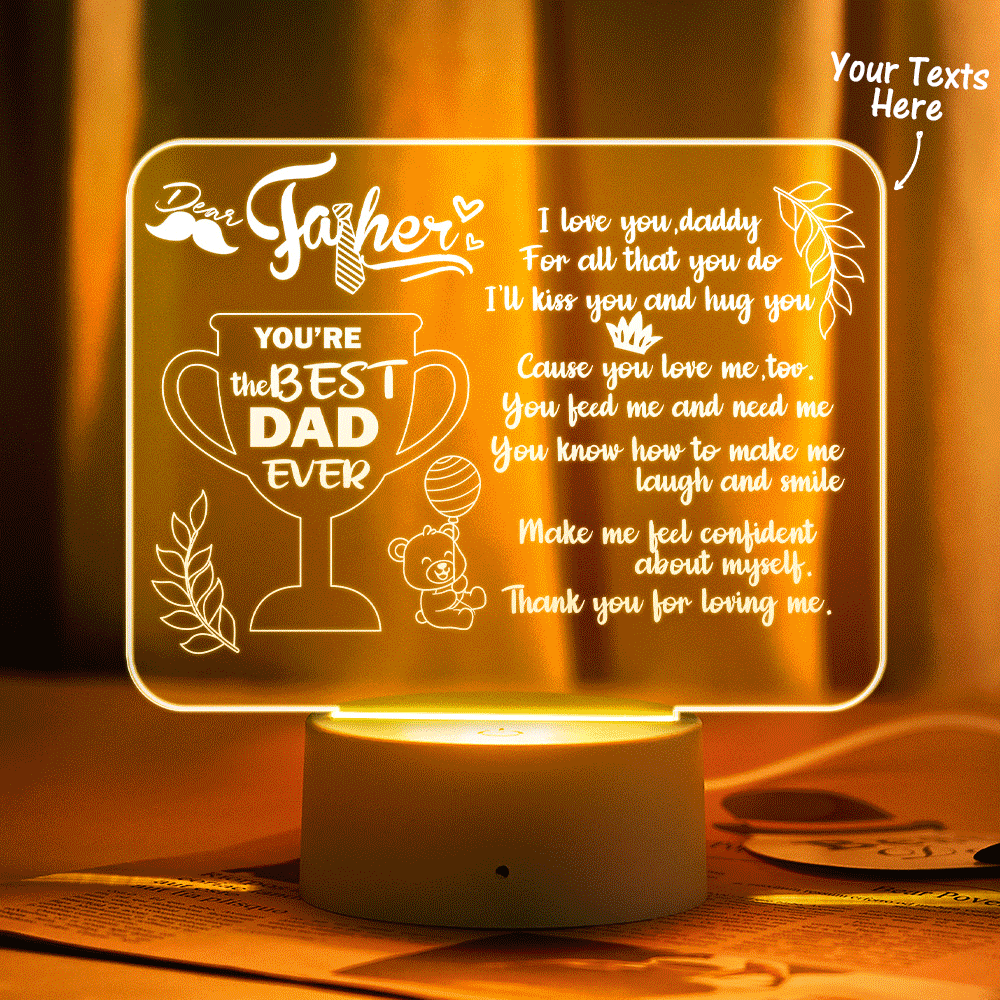 Text Sign Night Light