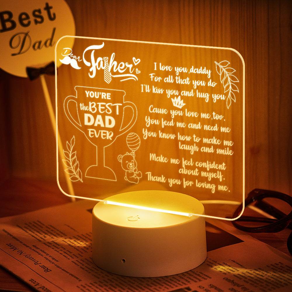 Text Sign Night Light