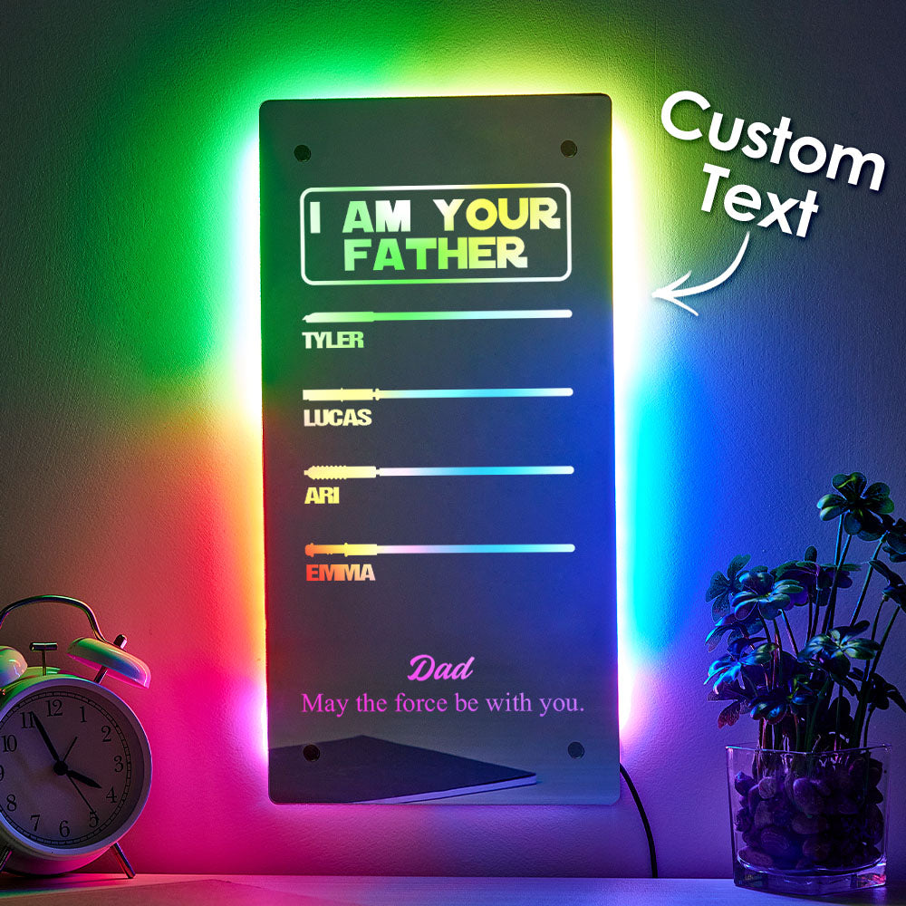 Father Lightsaber Mirror Light