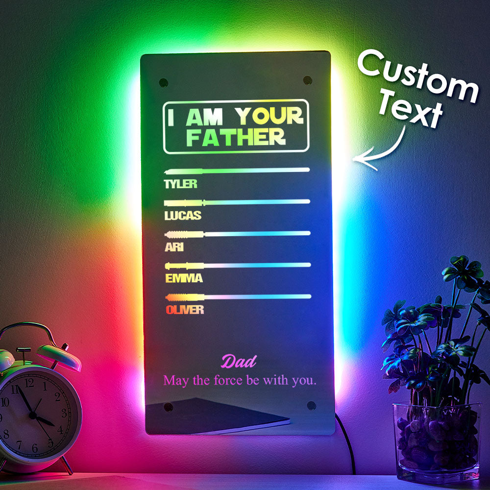Father Lightsaber Mirror Light