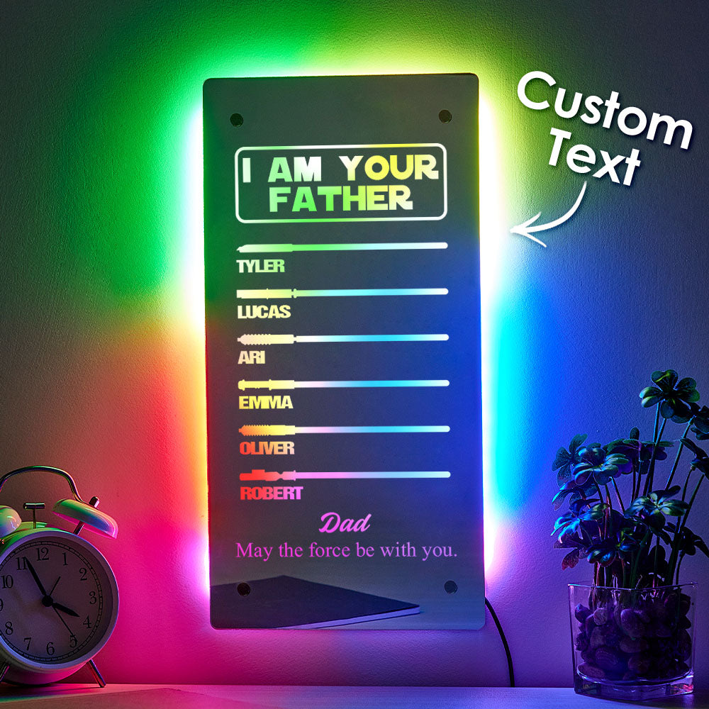Father Lightsaber Mirror Light