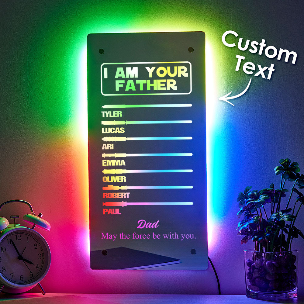 Father Lightsaber Mirror Light