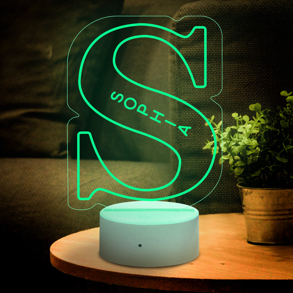 A-Z Letter Name Night Light