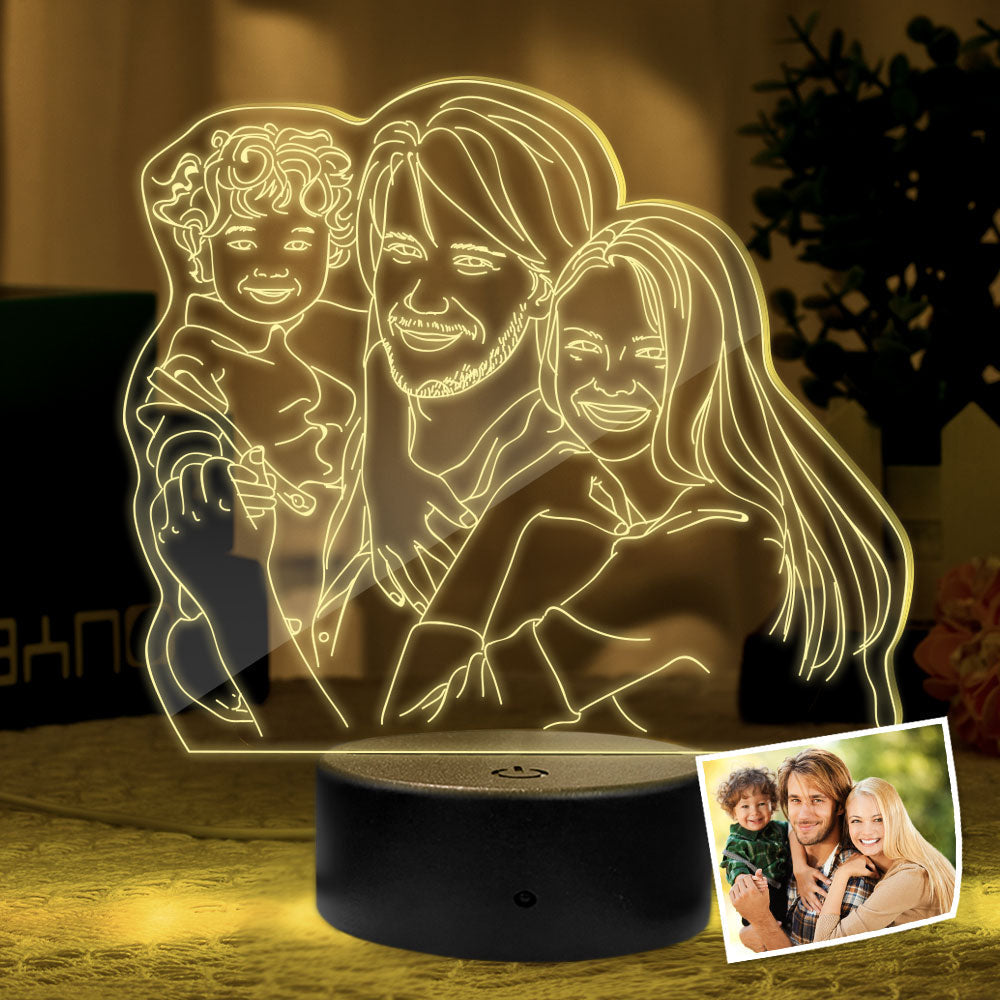 3D Photo LED Night Light