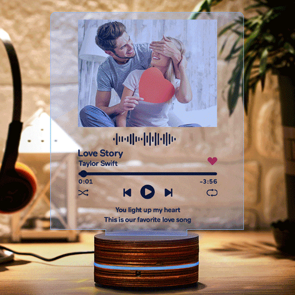 Music Album Acrylic QR Lamp