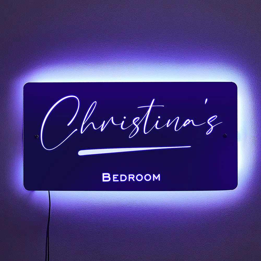 Name Mirror Light