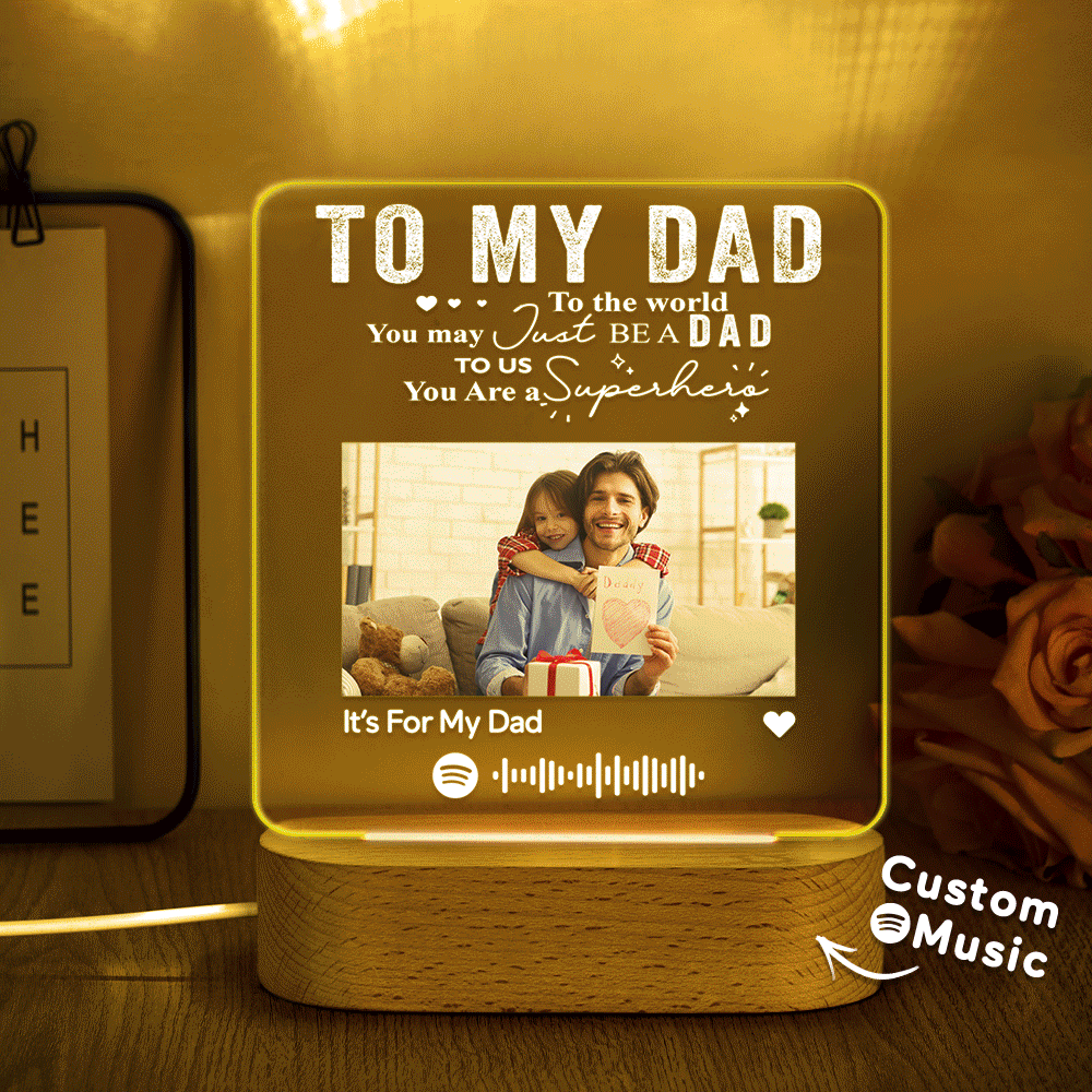 Music Plaque Acrylic QR Lamp