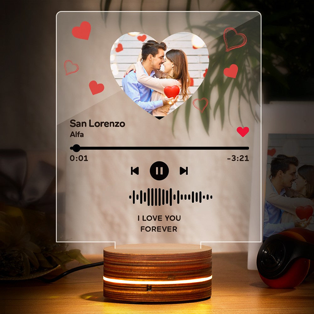 Album Cover Acrylic QR Lamp