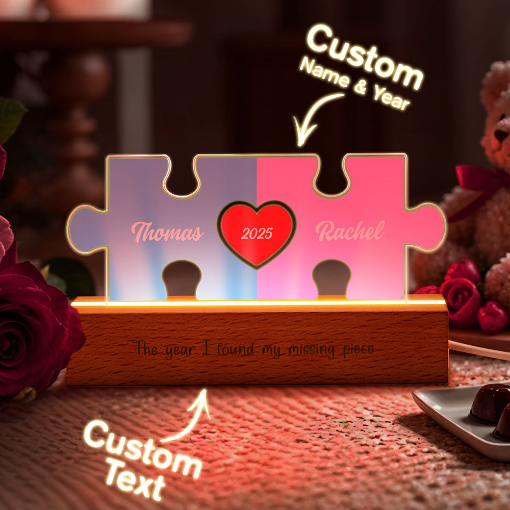 Couple Puzzle LED Night Light
