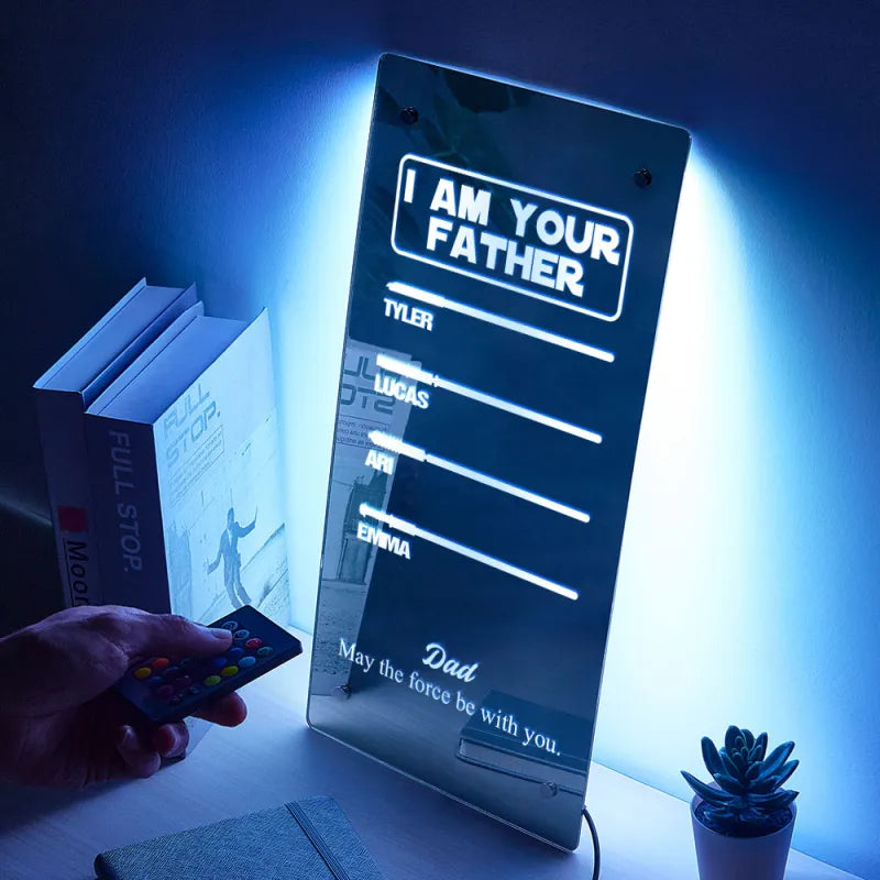 Father Lightsaber Mirror Light