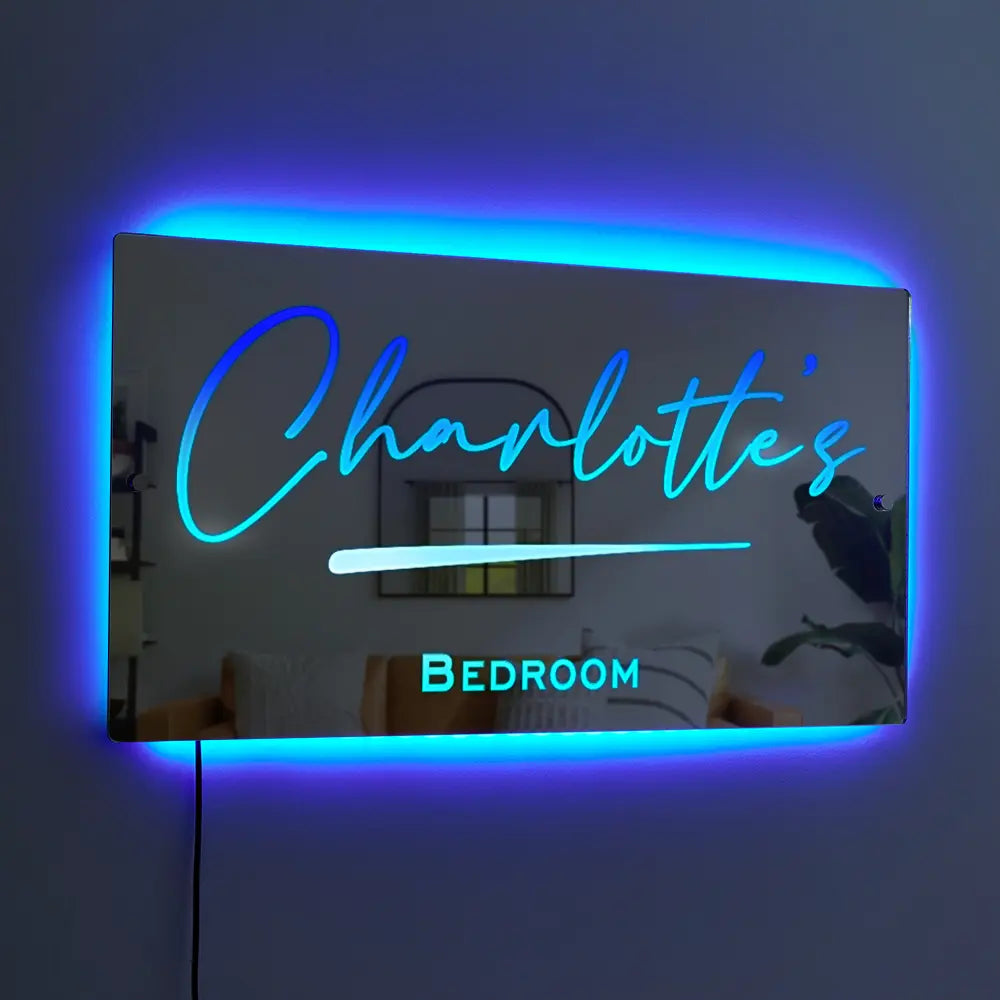 Name Mirror Light