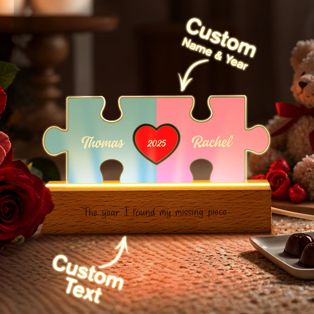 Couple Puzzle LED Night Light