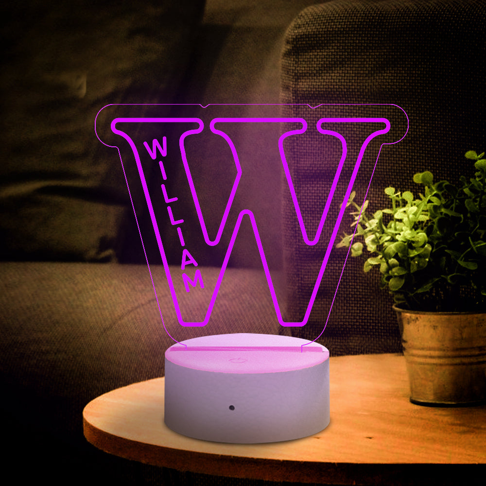 A-Z Letter Name Night Light