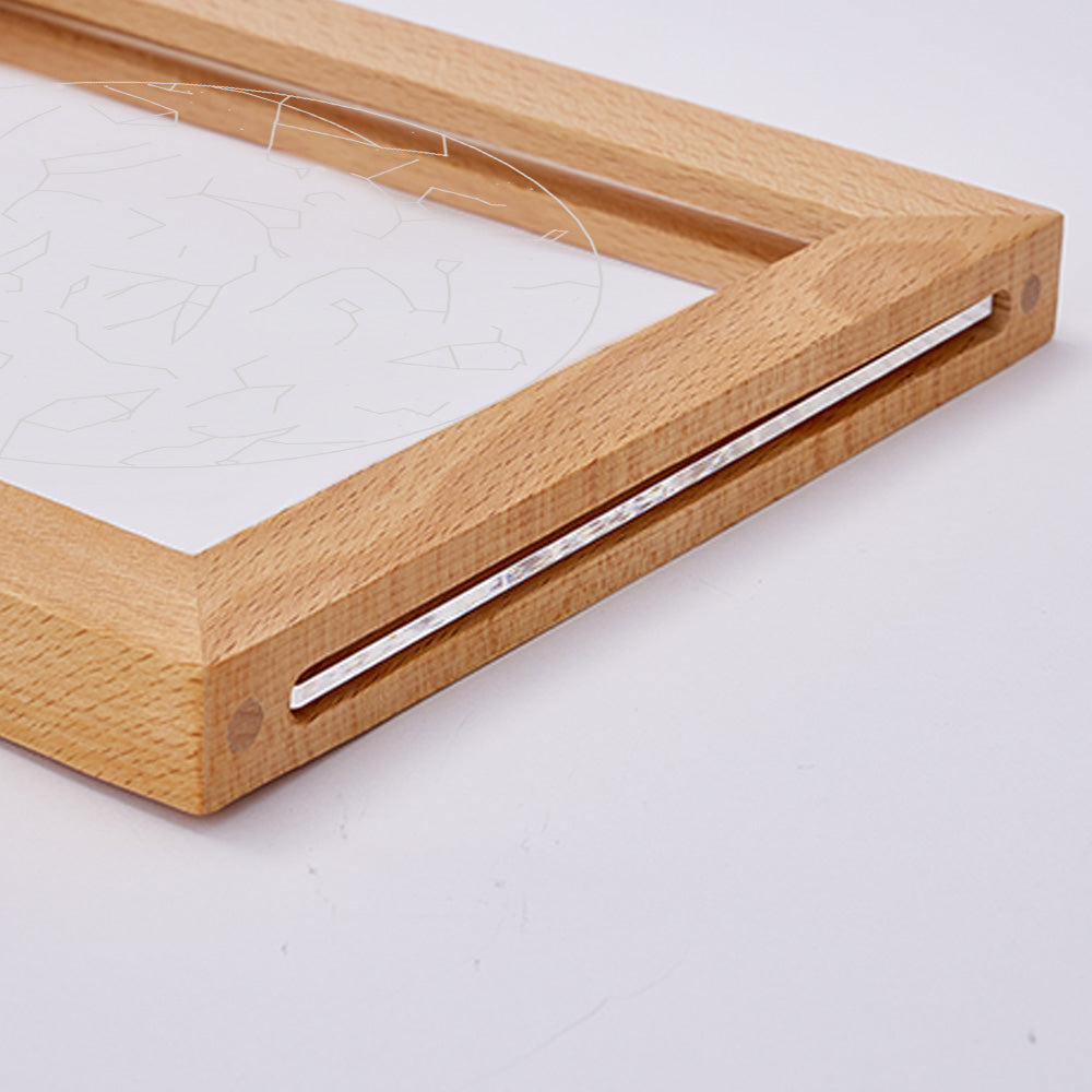 Star Map Wooden Frame Lamp