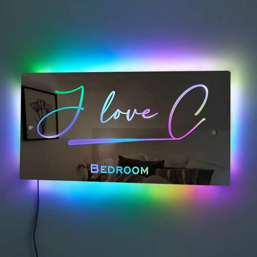 Name Mirror Light