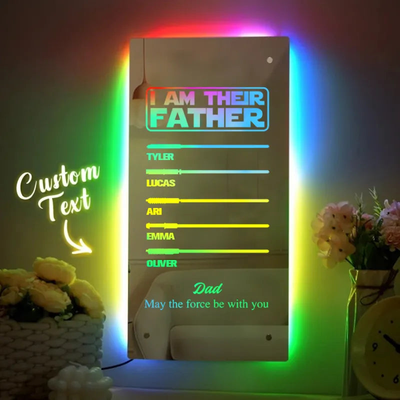 Their Father Lightsaber Mirror Light
