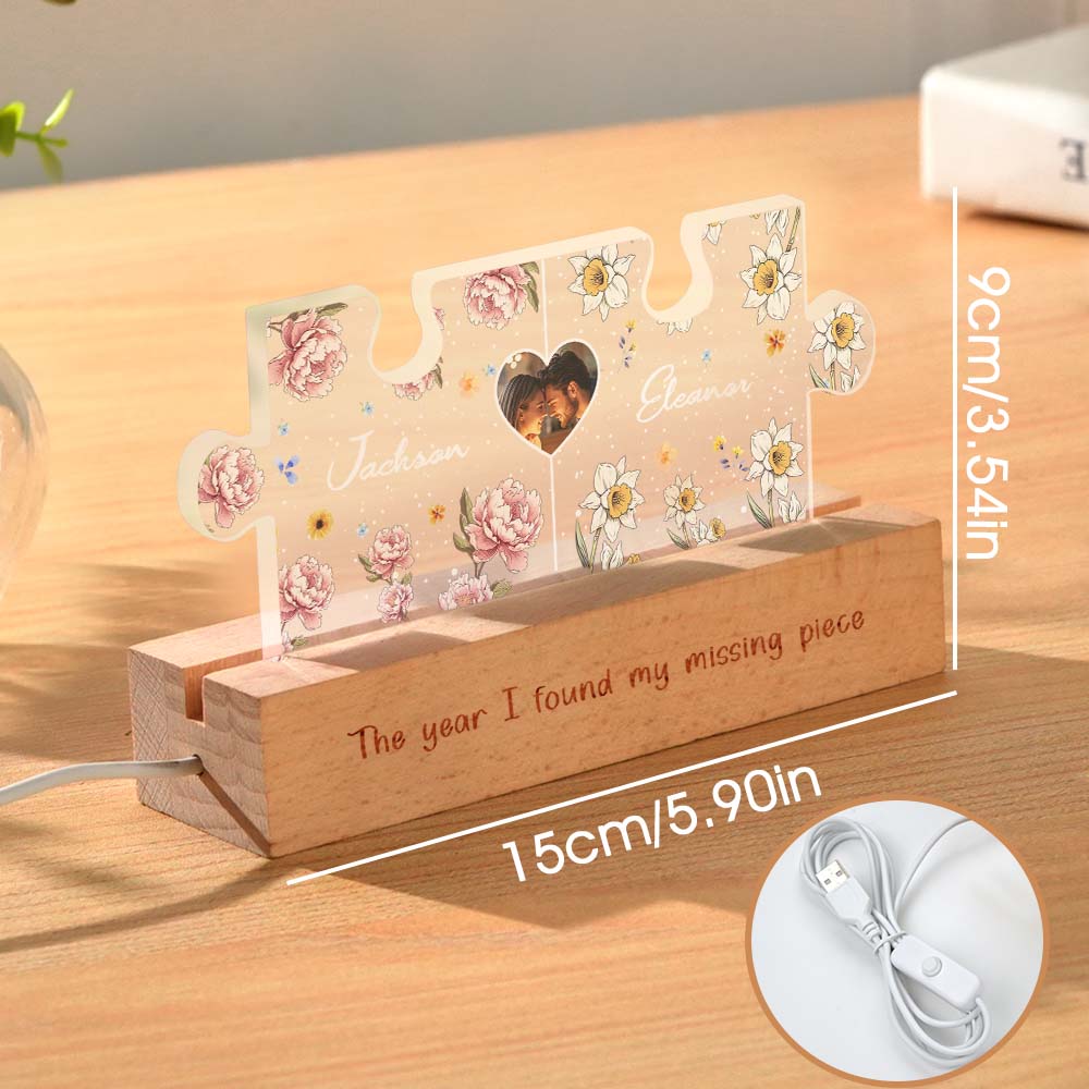 Couple Puzzle LED Night Light