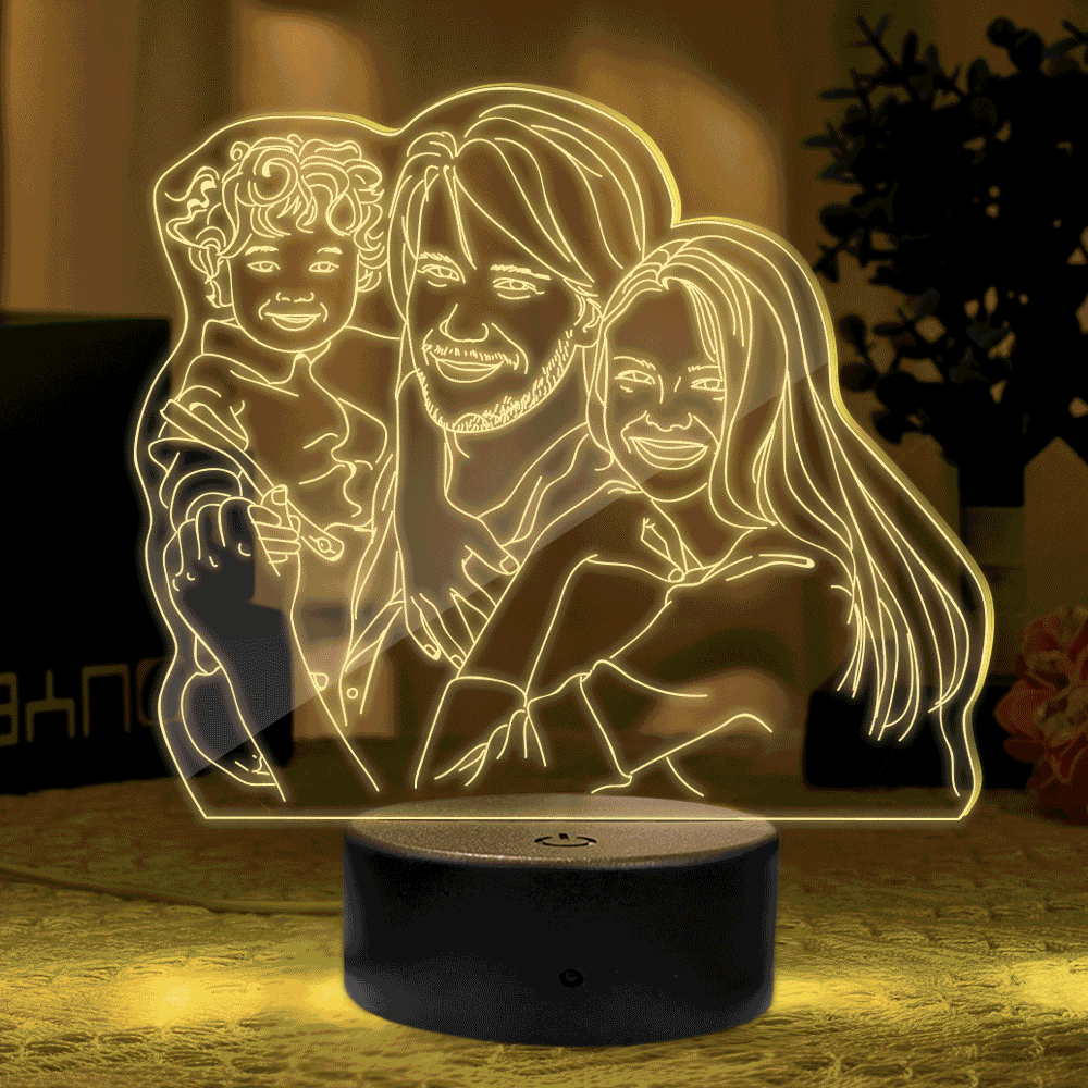 3D Photo LED Night Light