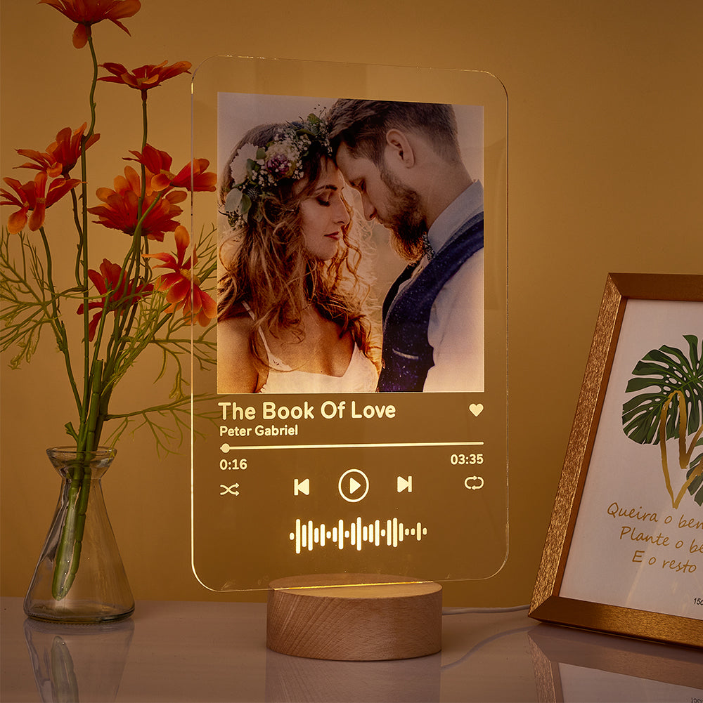 Music Plaque Acrylic QR Lamp