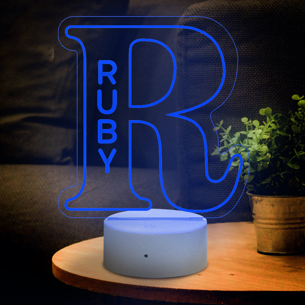 A-Z Letter Name Night Light