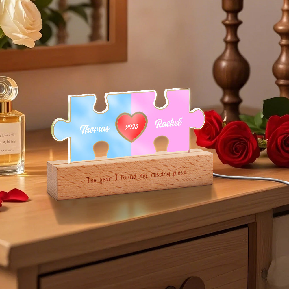 Couple Puzzle LED Night Light