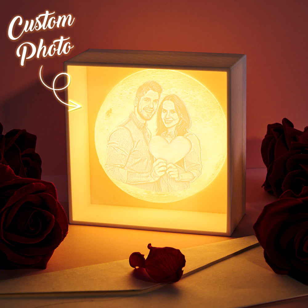 Rose Heart Acrylic Night Light