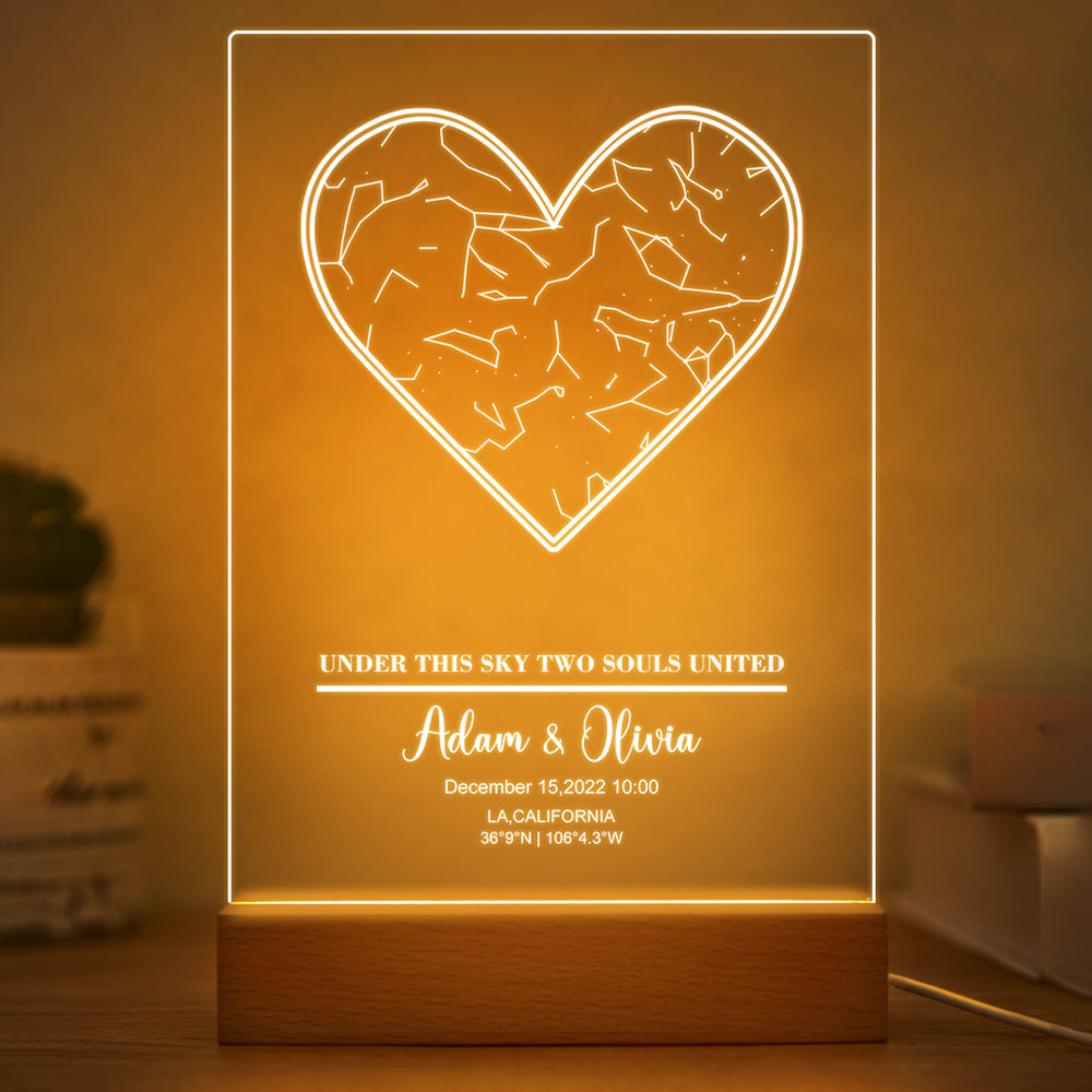 Star Constellation Acrylic QR Lamp
