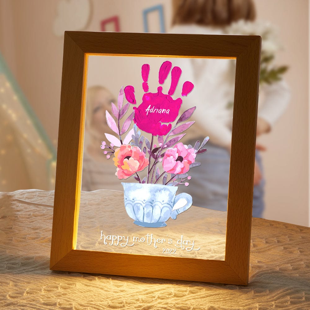 Name and Date Handprint Night Light