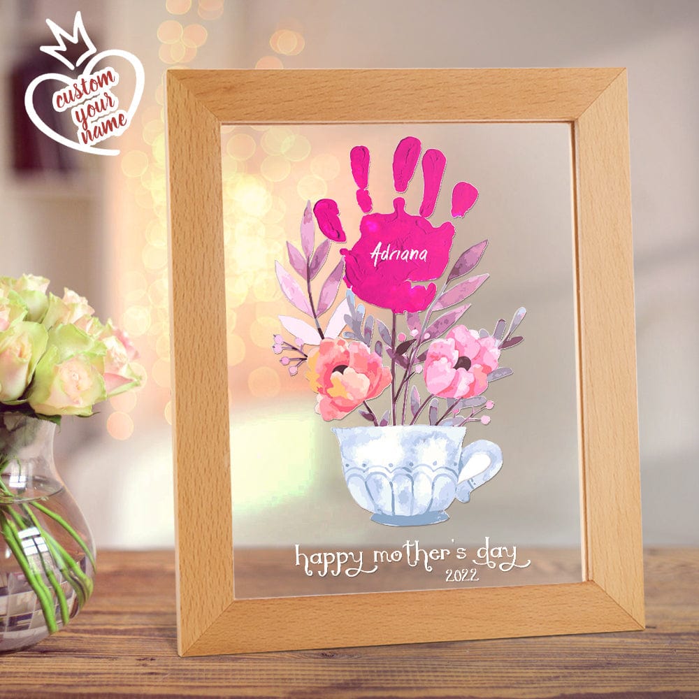Name and Date Handprint Night Light